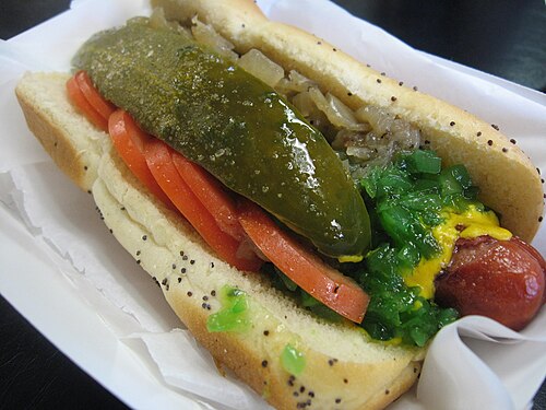Chicago hot dog